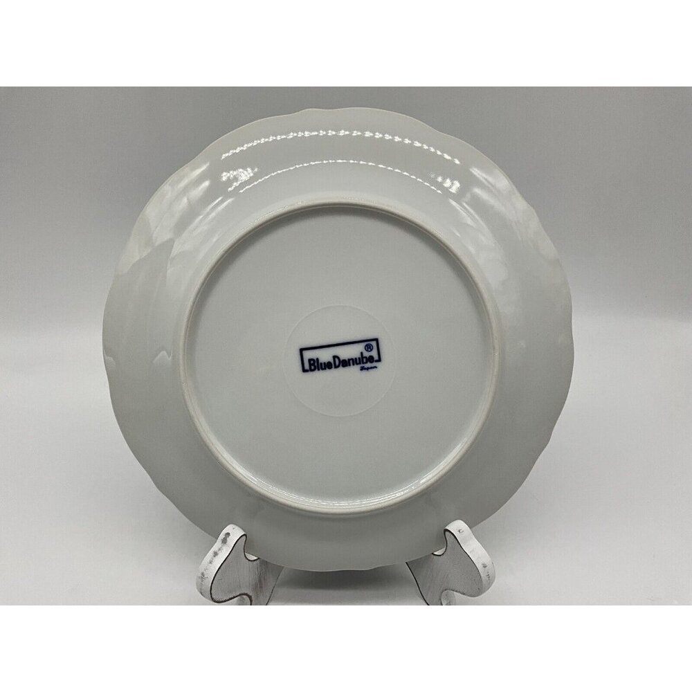 Blue Danube 8.5"  SALAD LUNCHEON Plate Blue Onion Rectangular Backstamp Set of 2 - Picture 15 of 16